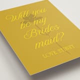 "Bloom" - Bridesmaid Cards in Island Citrus by Morgan Kendall - Detail