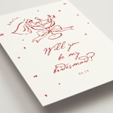 "Cheers to Love" - Bridesmaid Cards in Wine by Cass Loh - Detail