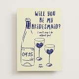 "Heart of Glass" - Bridesmaid Cards in Denim by Helena Vitto - Front