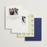 "Heart of Glass" - Bridesmaid Cards in Denim by Helena Vitto - Back of Card Options