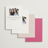 " Whimsical" - Bridesmaid Cards in Peony by Jackie Crawford - Back of Card Options