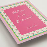 " Whimsical" - Bridesmaid Cards in Peony by Jackie Crawford - Detail