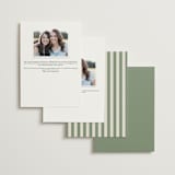 "classic bold border" - Bridesmaid Cards in Olive by Cass Loh - Back of Card Options