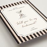 "Tini Question" - Bridesmaid Cards in Whiskey by Erin German - Detail