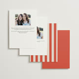 "Racquet" - Bridesmaid Cards in Verona Sunset by Megan Davis - Back of Card Options