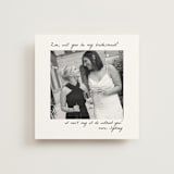 "Polaroid" - Bridesmaid Cards in Snow by Brittney Jensen - Front