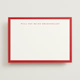 "Rambla" - Bridesmaid Cards in Apple by Pati Cascino - Front