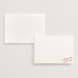 "Imprint" - Bridesmaid Cards in Carmine by Jelena Vuletic - Invitation with Envelope