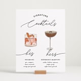 "Cocktails Pair" - Bar Signs in Ivory by Creo Study - In Use