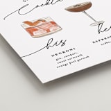 "Cocktails Pair" - Bar Signs in Ivory by Creo Study - Detail