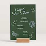 "Garnish" - Bar Signs in Olive by Megan Davis - In Use
