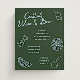 "Garnish" - Bar Signs in Olive by Megan Davis - Front