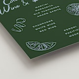 "Garnish" - Bar Signs in Olive by Megan Davis - Detail