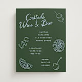 "Garnish" - Bar Signs in Olive by Megan Davis - Front