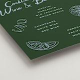 "Garnish" - Bar Signs in Olive by Megan Davis - Detail