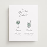 "Angled Signature Drink" - Bar Signs in Pistachio by mo kelley - Front