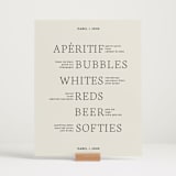 "Elegant Typographic" - Bar Signs in Ivory by Stephanie Heinrich Godbout - In Use
