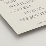 "Elegant Typographic" - Bar Signs in Ivory by Stephanie Heinrich Godbout - Detail
