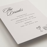"The Drinks" - Bar Signs in Noir by Tamara Hilje - Detail