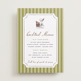 "Stock the Barware" - Bar Signs in Olive by Erin German - Front