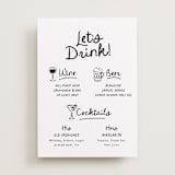 "Let's Drink!" - Bar Signs in Ebony by Itsy Belle Studio - Front
