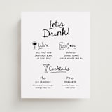 "Let's Drink!" - Bar Signs in Ebony by Itsy Belle Studio - Front