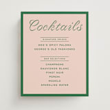 "cotillion" - Bar Signs in Peach by Megan Davis - Front