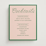 "cotillion" - Bar Signs in Peach by Megan Davis - Front