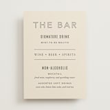 "Headliner" - Bar Signs in Onyx by Kindred Fields - Front