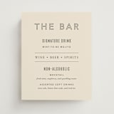 "Headliner" - Bar Signs in Onyx by Kindred Fields - Front