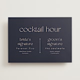 "Thoughtful" - Bar Signs in Navy by letterfix - Front