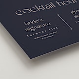 "Thoughtful" - Bar Signs in Navy by letterfix - Detail