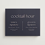 "Thoughtful" - Bar Signs in Navy by letterfix - Front