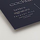 "Thoughtful" - Bar Signs in Navy by letterfix - Detail