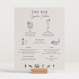 "Modern Sketch" - Bar Signs in Noir by Elly - In Use