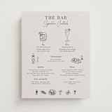 "Modern Sketch" - Bar Signs in Noir by Elly - Front