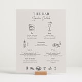 "Modern Sketch" - Bar Signs in Noir by Elly - In Use