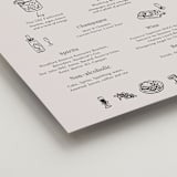 "Modern Sketch" - Bar Signs in Noir by Elly - Detail
