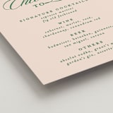 "Scripted" - Bar Signs in Emerald by Creo Study - Detail