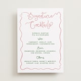 "Squiggly type" - Bar Signs in Carnation by Creo Study - Front