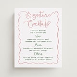 "Squiggly type" - Bar Signs in Carnation by Creo Study - Front