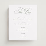 "Chic Script" - Bar Signs in Garden by Kelly Schmidt - Front