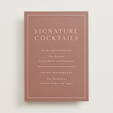 "Warm affection" - Bar Signs in Dusty Rose by Stacey Meacham - Front