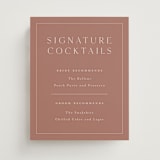 "Warm affection" - Bar Signs in Dusty Rose by Stacey Meacham - Front