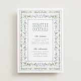 "Vintage Sketched" - Bar Signs in Wisteria by Jenna Holcomb - Front