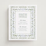 "Vintage Sketched" - Bar Signs in Wisteria by Jenna Holcomb - Front