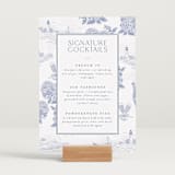 "Coastal Toile" - Bar Signs in Periwinkle by Jenna Holcomb - In Use