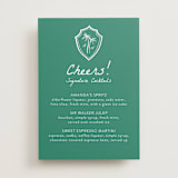 "Palm Tree Crest" - Bar Signs in Palm by Erika Firm - Front