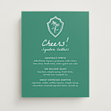 "Palm Tree Crest" - Bar Signs in Palm by Erika Firm - Front