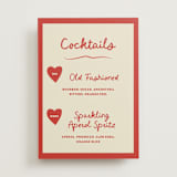 "Big Heart Wedding" - Bar Signs in Cherry by Ani Somi - Front
